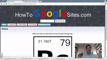 How to Build Google Sites: Advanced - Manage Site, Themes, Colors and Fonts