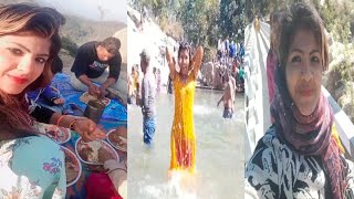 Panchghat Water Fall... Picnic Manane Pura Pariwaar Aaye Bahut Maza Kiya Hm Sab Ne, Pani Me Masti