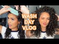 Trying out a new styling brush  wash day and my refresh routine vlog