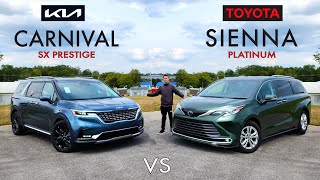 FAMILY FIGHT!  2024 Toyota Sienna vs. 2024 Kia Carnival: Comparison