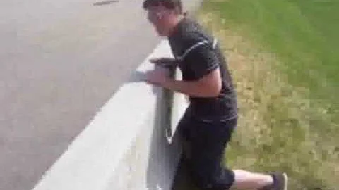 Fat Kid makes love to cement barricade (No Homo)