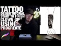 How to design a tattoo from start to finish using procreate chicano clown girl tutorial