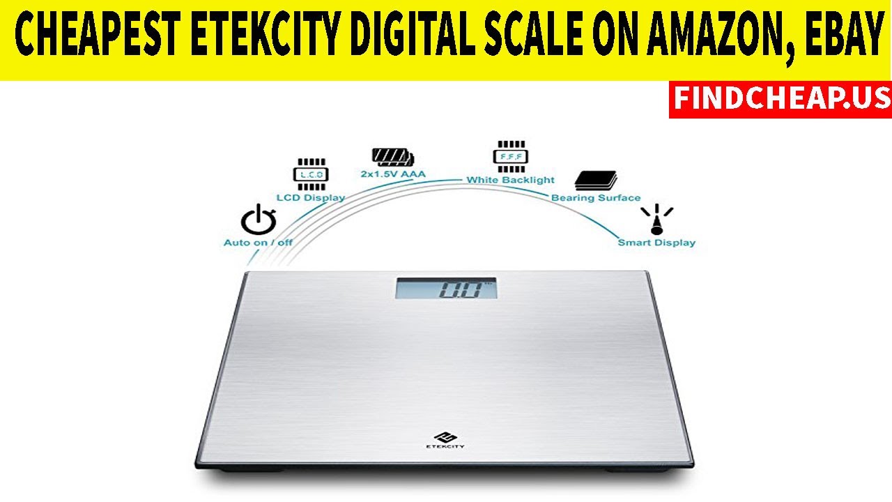 Cheapest Etekcity Digital Body Weight Bathroom Scale With Step On Technology | Findcheap.us