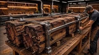 Everyone Ignored These Pieces of Rotten Wood Until They Became a Stunning Piece of Luxury Furniture!