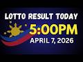 5PM Lotto Result Today April 7, 2026 Tuesday PCSO