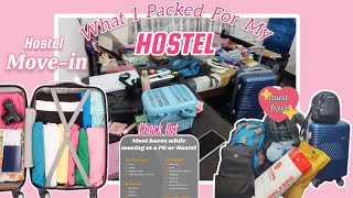 The Ultimate HOSTEL PACKING Guide : What You Need and What You Don't !✈#hostel #packing #college