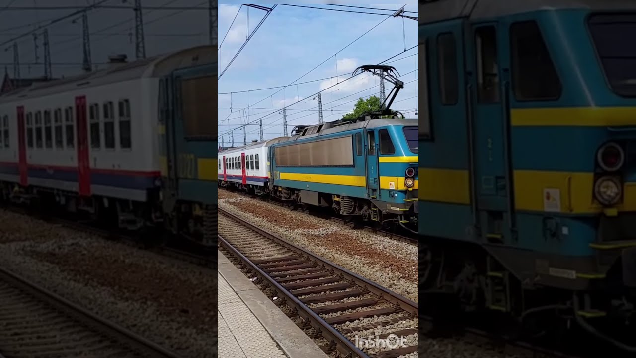 SNCB/NMBS Class 27 (HLE 27) Arriving at Brussels North Station in 2015 