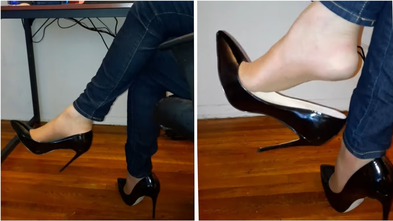 High Heel Shoe play with Dangling and Heel Popping YouTube