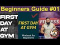 The first day at gym  workout plan for beginners shehroz fitness