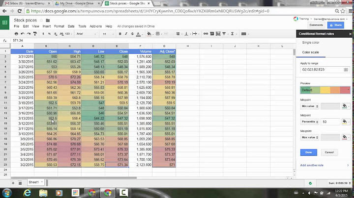 Conditional formatting improvements in Google Sheets