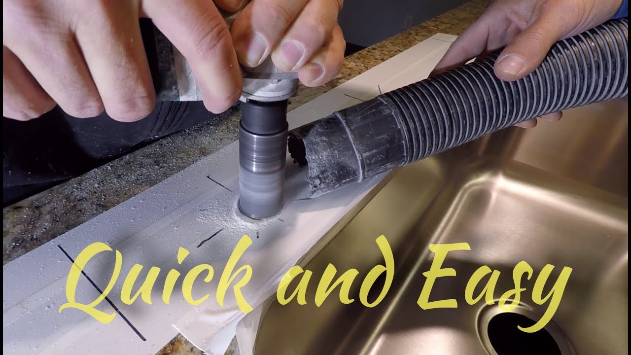 How To Drill Holes In Granite Countertops Quick And Easy Youtube