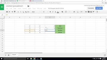 How to create simple equations- Google sheets video 9
