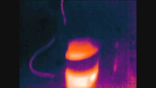 Seek Thermal camera records a heating and boiling kettle