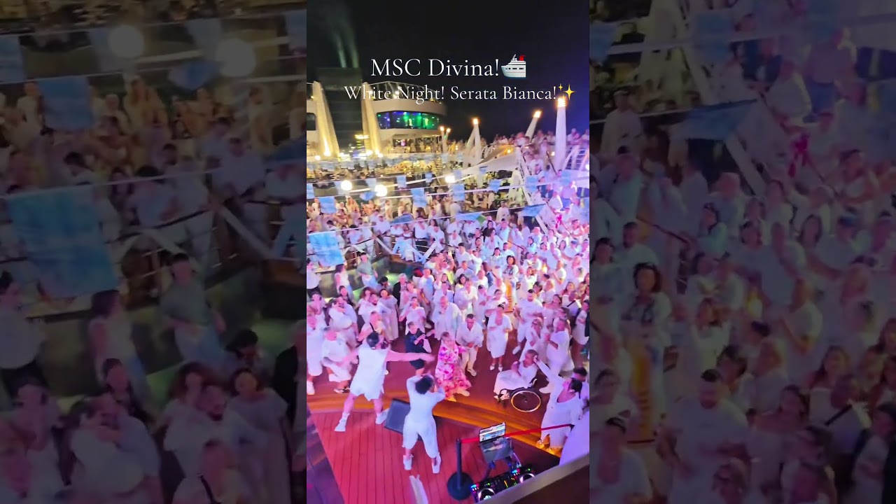 #mscdivina #msccruise #cruiselife #whitenight #shorts