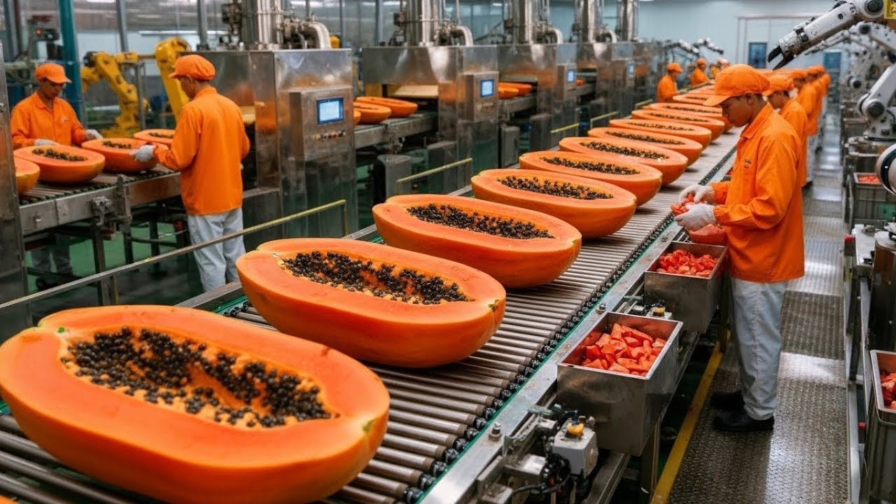 From Fresh Papayas to Smooth Orange Purée — Inside a Modern Factory