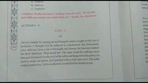 STD 8 English unit 5 activity 5.5