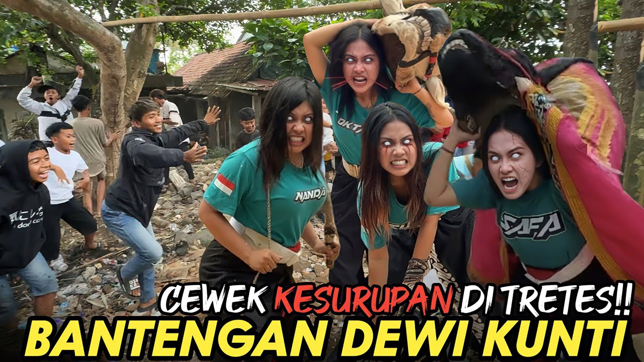 KESURUPAN TER HOROR DI BELAKANG VILA!! Bantengan dewi kunti mberot ngamuk di prigen pasuruan!!