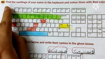 std 1 computer ch 5 know your keyboard