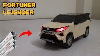 How To Make Fortuner Lejender with PVC Pipe, how to make toyota fortuner legender by pvc pipe,