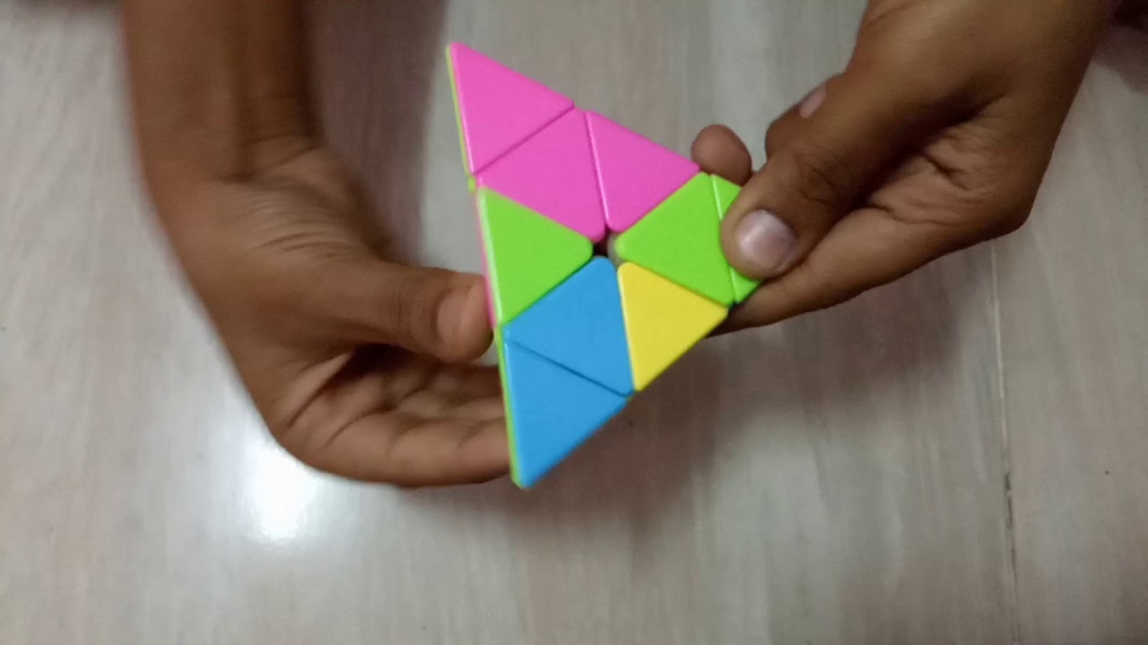 How to solve a triangular cube - YouTube