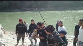 fishing in triveni teesta /caught huge fish :live