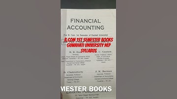 #GUWAHATI UNIVERSITY B.com BOOKS AND SYLLABUS#NEP SYLLABUS GUWAHATI UNIVERSITY 1st SEMESTER 📚