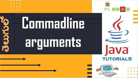 1.7.3.user input using command line arguments in java tutorial in TELUGU