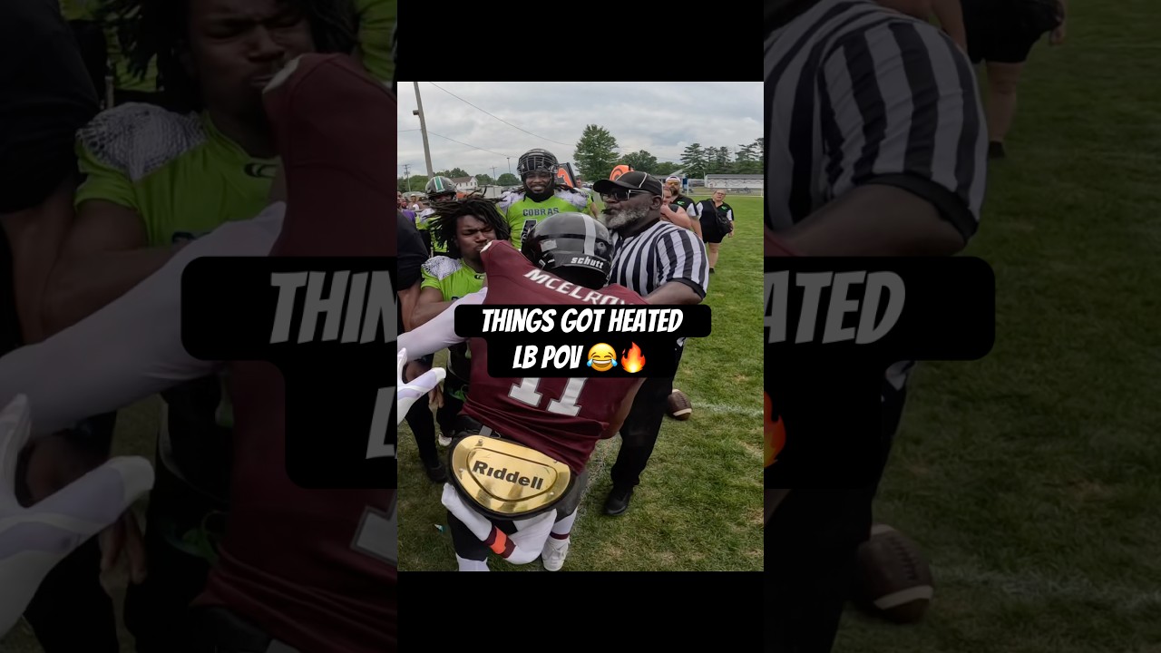 Things got a lil heated 😭🏈 