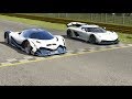 Devel Sixteen vs Koenisegg Jesko at Monza Full Course