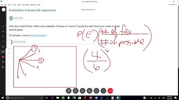 probabilities of draws with replacement