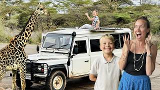 SAFARI möter lejon & mamma är rädd! Kenya VLOGG