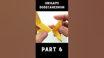 Origami Dodecahedron Tutorial 🌟 How to Fold a Stunning 12-Sided Paper Polyhedron Part 6