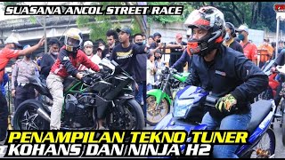 PENAMPILAN TEKNO TUNER KO HANS dan H2 | SUASANA ANCOL STREET RACE