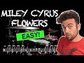 Miley cyrus  flowers  drum cover  with scrolling drum sheet