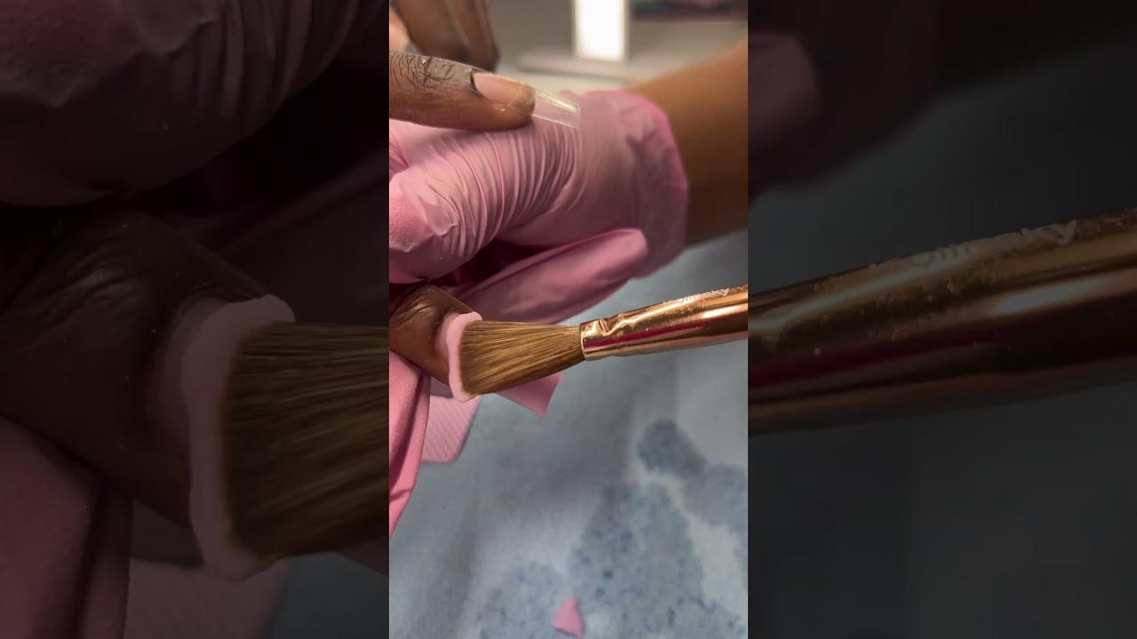 2 Bead Method Acrylic Application #nailart #naildesign #nails #nailtech