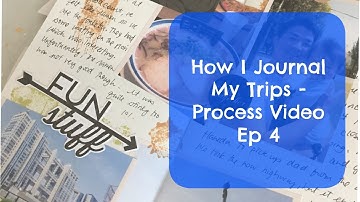 How I Journal My Trips Ep 4 Process Video | Midori Traveler