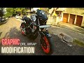 Yamaha mt15 graphic modification  bmw drl  installation done by  ms wrap