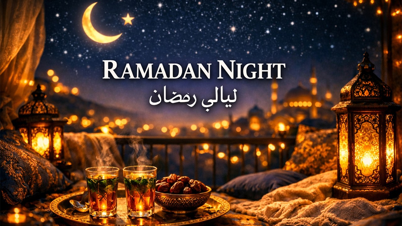 Ramadan Night Ambience ☪️  Calm Chill Arabic & Turkish Islamic Instrumental