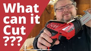 M12 Hackzall.  What can it cut? Non fuel version of Milwaukee’s 12 volt one handed reciprocating saw