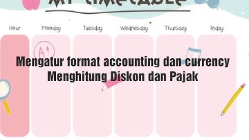 cara menghitung diskon serta pajak menggunakan Microsoft Excel