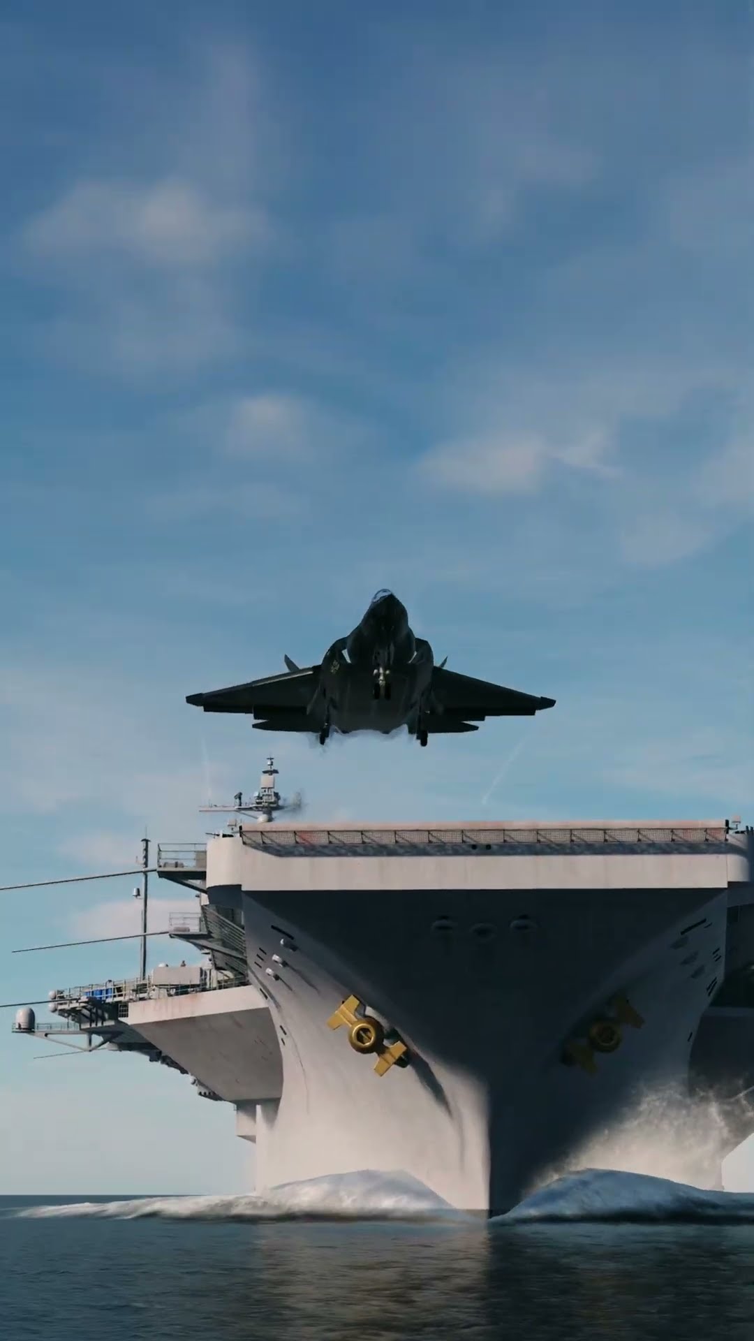 米原子力空母から発艦する中国J-35A戦闘機【DCSWorld】 - YouTube