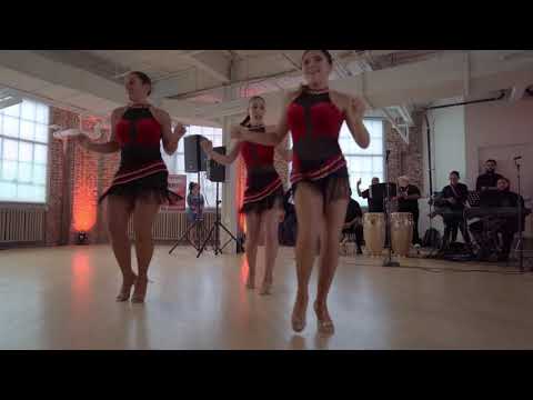 WH Dance Academy's "Sabor Latinas" perform at the 2021 Reading Film Festival held at the GoggleWorks Center for the Arts