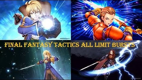 Final Fantasy Tactics All Limit Bursts Full Party - FFBE WOTV