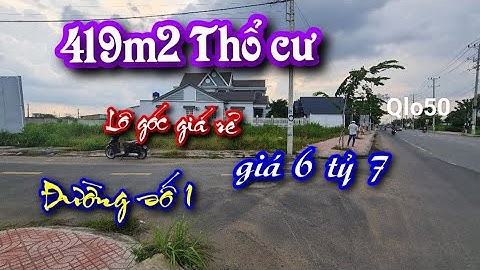 ( ngừng giao dịch) Bán 419m2 đất thổ cư mặt tiền qlo50 xã phước đông cần đước Long An .