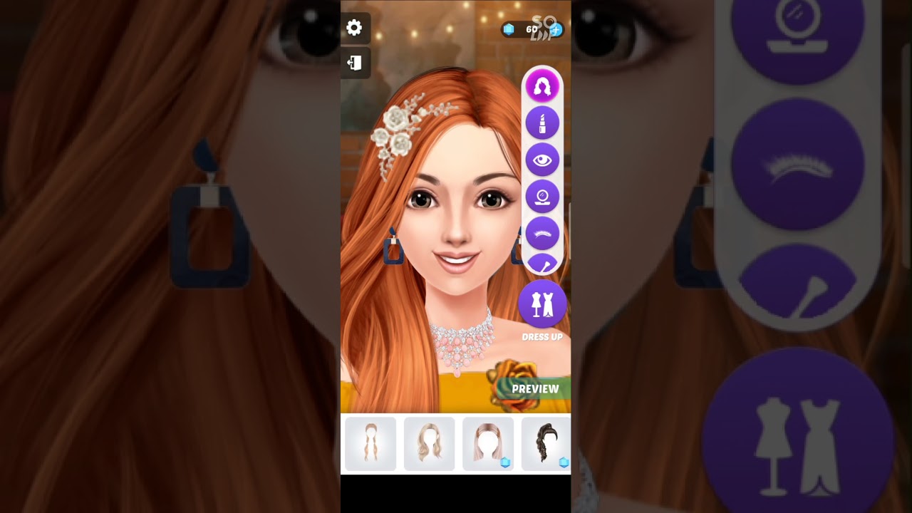 Pretty Little beautiful girl makeup over dress up for pre wedding 