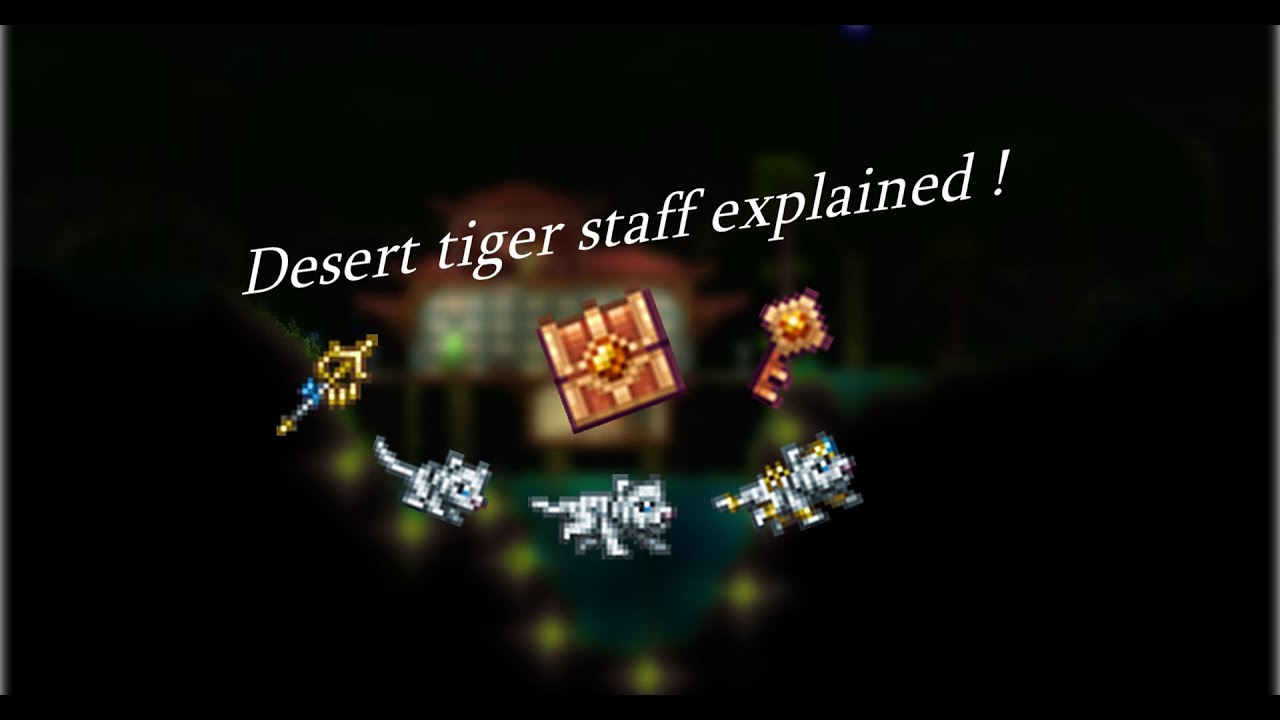 New Terraria 1.4 Desert tiger staff showcase ! YouTube