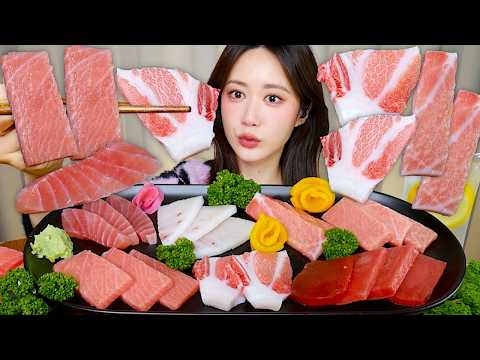 사르르~ 녹아내리는 고소한 <strong>참치회</strong>💕<strong>참치회</strong> 먹방😋 Tuna Sashimi マグロの刺身| Mukbang ASMR