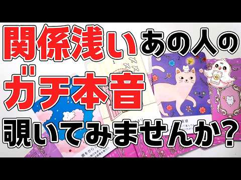 【選択肢〇さん！恋愛成就神回です🥹 】関係浅いあの人のガチ本音。あなたの印象・今後進展するかをハッキリ見ます【当たるタロット占い・ルノルマン】