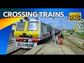 Perfect crossing trains  sealdah division passing train in opposite direction  dum dum station