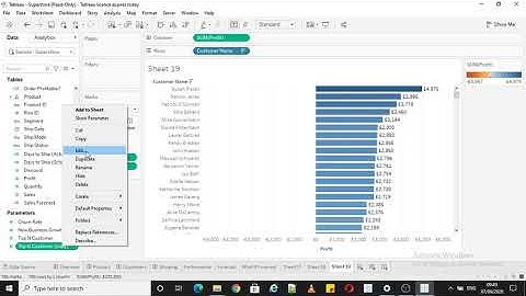 Display Top N Bottom N Customer in same view of Dashboard